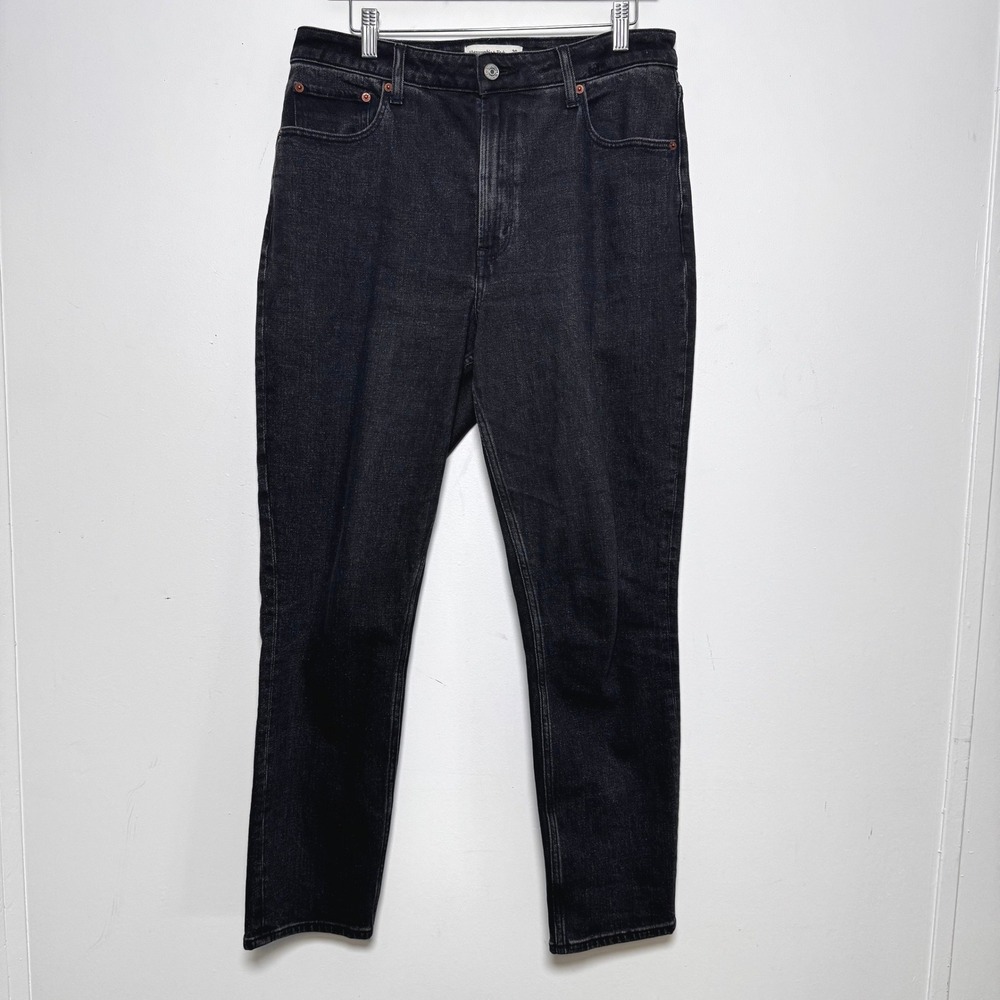 Abercrombie &‎ Fitch Skinny Jeans Womens 30/10 Black Curve Love High Rise Denim